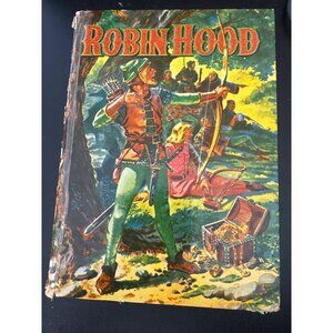 Vintage Robin Hood Book 1955 Hard Cover